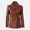 Rene Ascend Women's  Leather Blazer Jacket