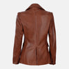 Rene Ascend Women's  Leather Blazer Jacket