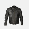 Retro Racer Leather Biker Jacket | Men's Biker Jacket