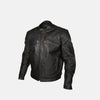 Retro Racer Leather Biker Jacket | Men's Biker Jacket