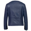Rory Women's Luxe Blue Leather Jacket