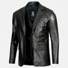 Sartorial Refined Men leather Blazer