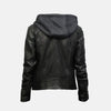 Sienna Sabel Hooded Biker Jacket Womens