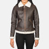 Soft Serenity Leather Bomber Jacket for Women