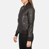 Solstice Leather Bomber Jacket for Women