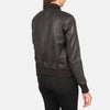 Solstice Leather Bomber Jacket for Women