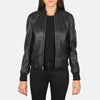 Solstice Leather Bomber Jacket for Women