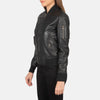Solstice Leather Bomber Jacket for Women