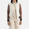 Style Spectrum Leather Bomber Jacket for women