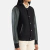 Style Spectrum Leather Bomber Jacket for women