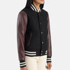 Style Spectrum Leather Bomber Jacket for women