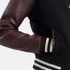 Style Spectrum Leather Bomber Jacket for women