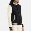 Style Spectrum Leather Bomber Jacket for women