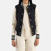 Style Spectrum Leather Bomber Jacket for women