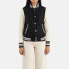 Style Spectrum Leather Bomber Jacket for women