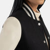 Style Spectrum Leather Bomber Jacket for women