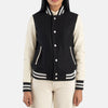 Style Spectrum Leather Bomber Jacket for women