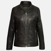 Surge Women Hooded Leather Jacket