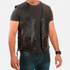 Unchained Leather Biker Vest | Men's Leather Vest