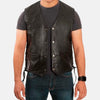 Unchained Leather Biker Vest | Men's Leather Vest