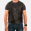 Unchained Leather Biker Vest | Men's Leather Vest