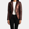 Upscale Aura Womens Leather Blazer