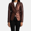 Upscale Aura Womens Leather Blazer