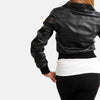 Urban Hues Women's Leather Bomber Jacket