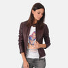 Urban Wildflower Genuine leather Biker Jacket for women