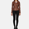 Vesper Womens Leather Motorcycle Jacket