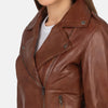 Vesper Womens Leather Motorcycle Jacket