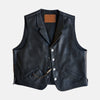 Viktor Noir Black Leather Vest