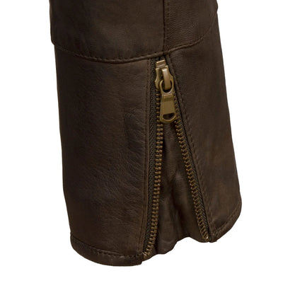 Winifred Women's Brown Leather Jacket