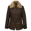 Winifred Women's Brown Leather Jacket